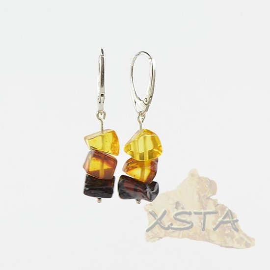 Natural baltic amber earrings